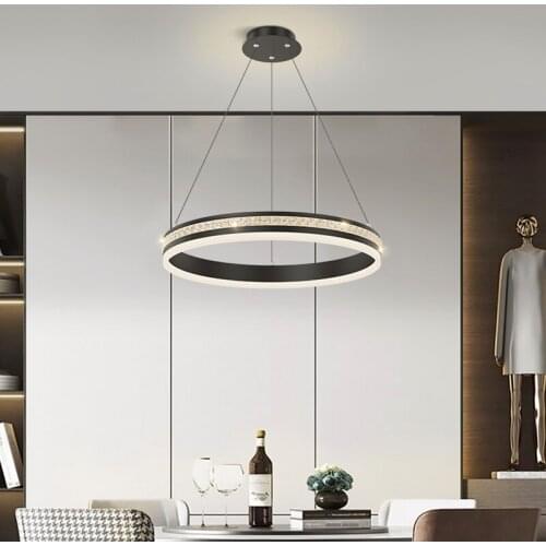 Modern black dining room bedroom pendant lights indoor lighting ceiling lamp hanging light fixture decorative luminaires