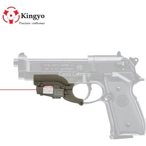 Tactical red laser sight scope fit beretta M92 pistol BK hunting shooting