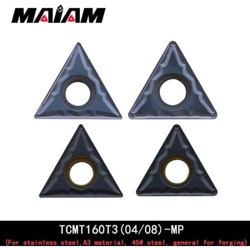 TCMT triangular grooving insert TCMT16T304 TCMT16T308 MP carbide insert for Stainless steel, Forging steel parts