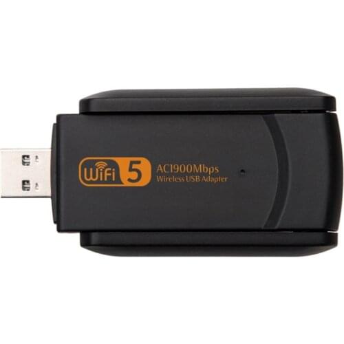 WiFi Adapter 1200Mbps, USB 3.0 Dual Band USB Wifi Dongle Network Adapter with 2 Antennas for PC Desktop Laptop