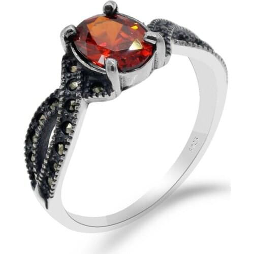 2019 hot 925 sterling silver ladies ring Turkish style retro ring iron ore jewelry womens fashion jewelry new listing