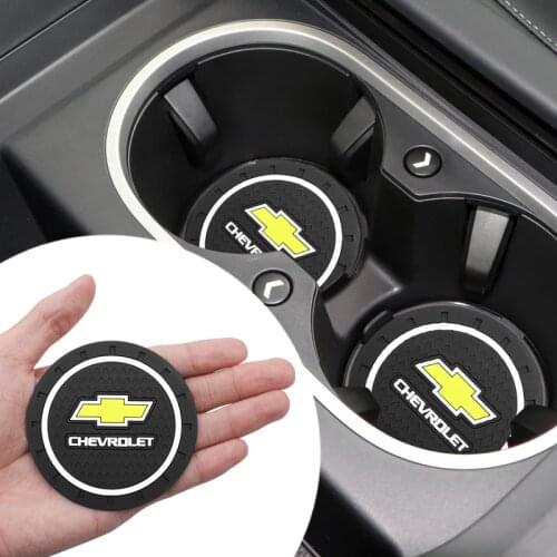 1/2pcs Car Cup Holder Anti-slip Mat Car Interior Accessories For Chevrolet Cruze Lacetti Niva Aveo Cobalt Captiva Trax Malibu