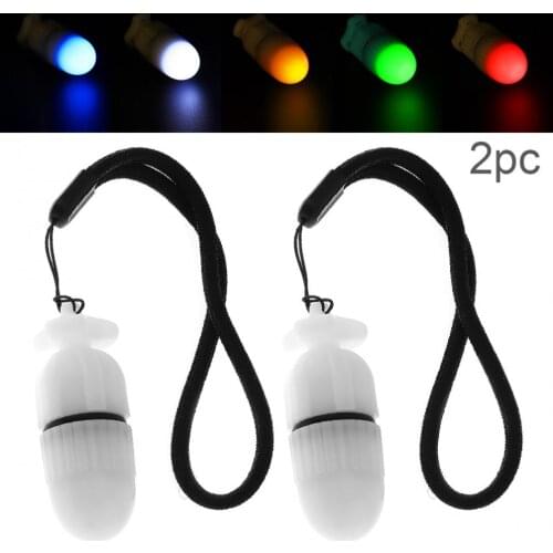 2pcs/lot Underwater Flashing Scuba Night Dive Marker LED Beacon Beam Safety Signal Light Lamp Warning Diving LED Torch