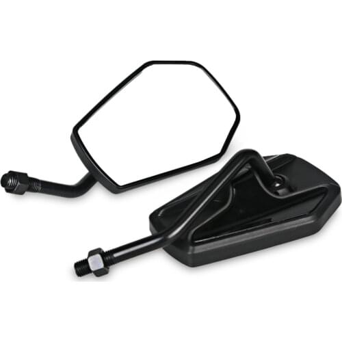 2Pcs/Pair 10mm Motorcycle Scooter Mirrors Black Universal Motorcycle Side Rearview Rear View Mirrors Moto Motorbike For Suzuki