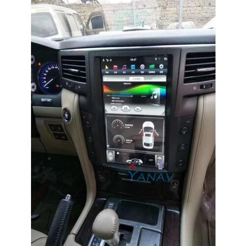13.6 inch Car radio multimedia player HD Vertical screen For-LEXUS LX570 2007-2015 Android Tesla style car audio video player