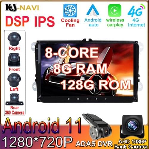 Carplay Ai Box Android 9.0 Auto For VW Golf 7 Golf Sportsvan Jetta Variant 4+64G Plug&play Car multimedia Mirror link Box Carpla