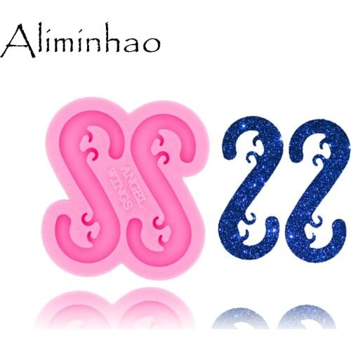 DY0447 Shiny Glossy Hook Mould Crafting Buckle Silicone Mold Epoxy Resin Table