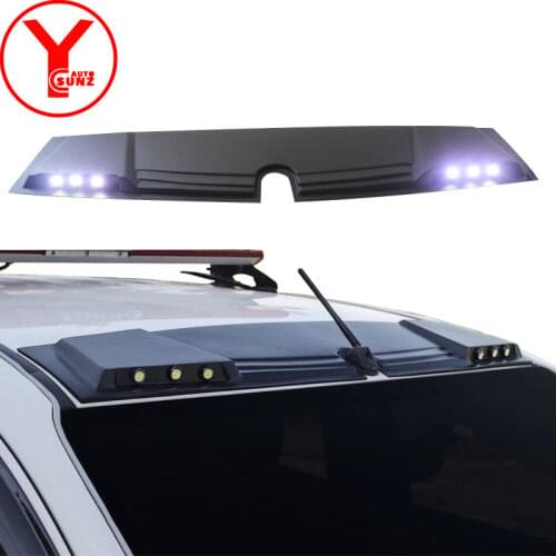 Black led raptor roof spoiler For MITSUBISHI PAJERO SPORT triton L200 2016 2017 2018 ABS accessories for Montero sport YCSUNZ