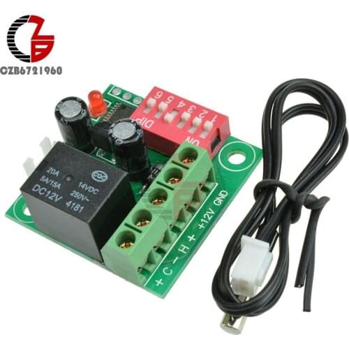 Digital Temperature Control Switch Thermostat Adjustable Thermostat Temperature Switch 12V Cooling Controller W1701