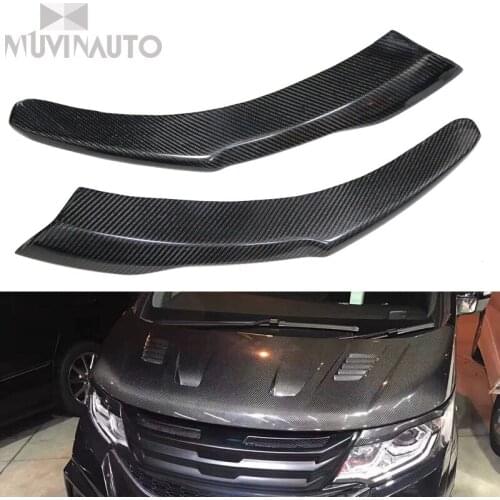 For HONDA STEP WGN SPADA COOL SPIRIT Carbon fiber eyebrow lampshade light line eyelash2015