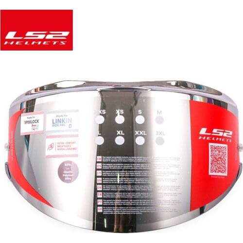 LS2 Valiant helmet visor smoke rainbow silver lens shield only for LS2 FF399 model with anti-fog patch holes