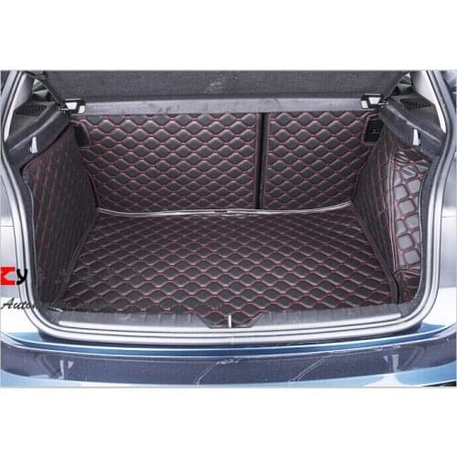 Good mats! Special trunk mats for BMW 118i 2015-2011 wear-resisting waterproof leather carpets for BMW 118i 2014,Free shipping