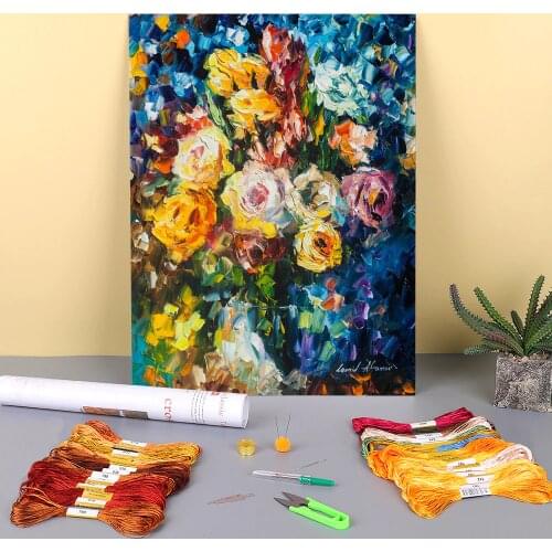 Sophistication Printed Canvas 11CT Cross Stitch Complete Kit Embroidery DMC Threads Painting Handicraft Hobby Craft Mulina