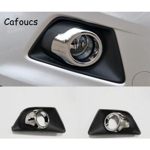 Cafoucs Lamp Hood For Ford Ecosport 2013 2014 2015 Car Fog Light Cover With Chrome Decoration