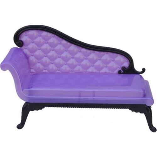 Doll Accessories Mini Dollhouse Furniture Flower Sofa Couch For Barbie Doll House Play Toys Girl Christmas Gift High Quality