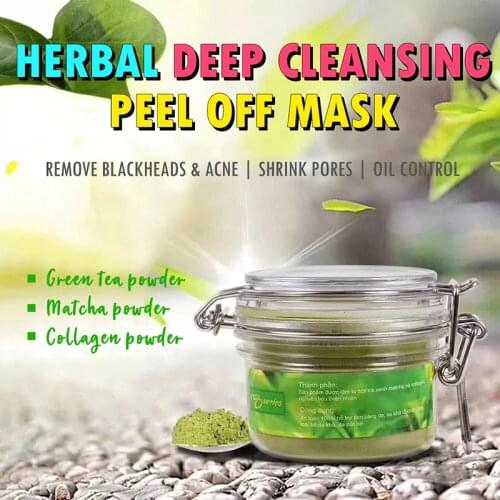 Green Tea Matcha Mask Deep Pore Cleansing Facial Body Detox Mask Help with Blemishes Blackheads Acne Facial care MP