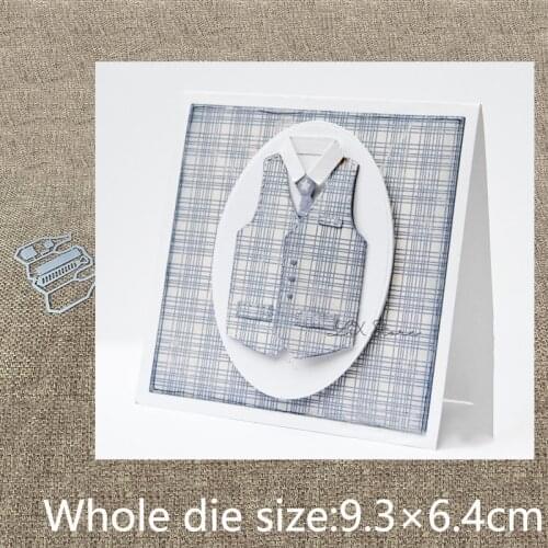 XLDesign Craft Metal Cutting Die mold Shirt vest tie clothes decoration scrapbook Album Paper Card Craft Embossing die cuts