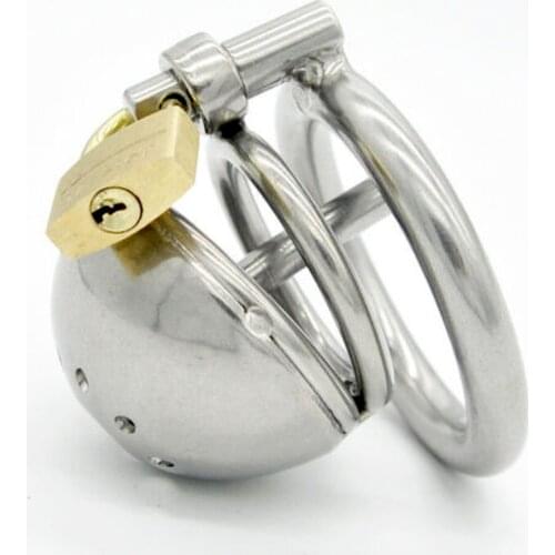 New Stainless Steel Male Chastity Device Small Cage Urethral Tube A127 chastity cage male chastity cock ring gay
