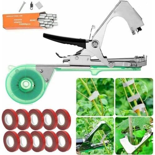 Tying Machine Set Plant Garden Plant Tape Tool With Tape For Vegetable Grape Tomato Cucumber Flower