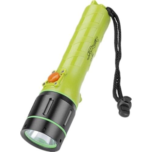 Cree T6 Professional Diving Flashlight with Battery &Charger Included, Waterproof Underwater Torch for Outdoor Under Water