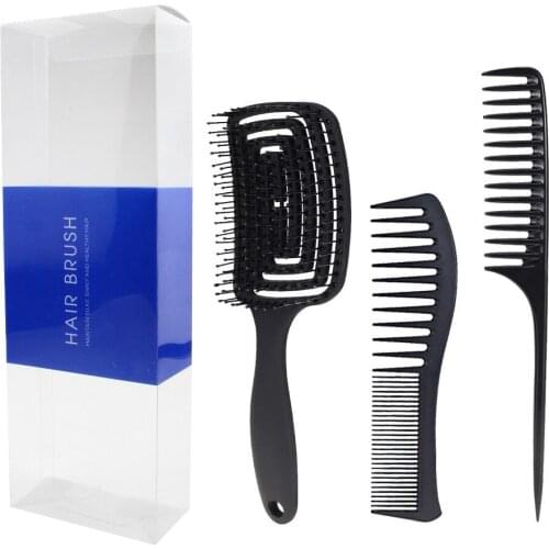 Wide-Tooth Hair Brush Comb Salon Barber Hair Combs Hairbrush Hairdressing Combs Hair Care Styling Tools