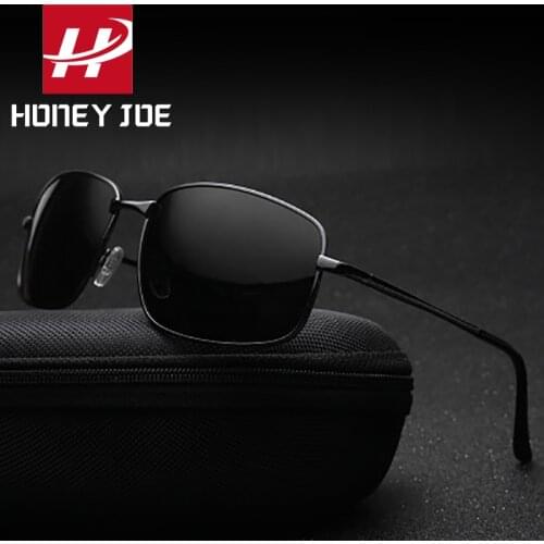 Men Vintage Polarized Sunglasses Square Retro Brand Designer Driving Eyewear Metal Sun glasses Shades UV400 gafas de sol hombre