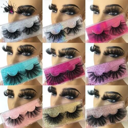 Thick Eyelashes Mink 30mm Fluffy Fake Lashes Wholesale Dramatic Full Strip Eyelashes Extension Long False Mink Lashes 1 Pairs