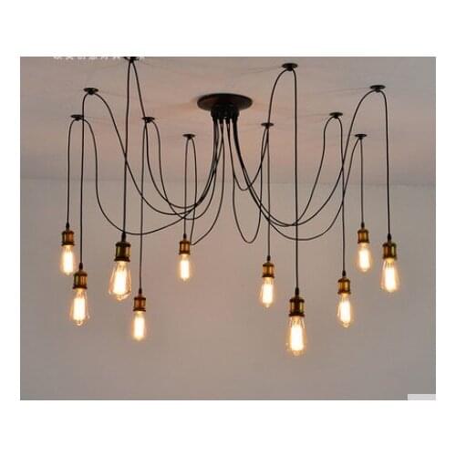 Vintage clothing store cafe restaurant chandelier chandelier creative personality Tiannvsanhua bar long spider chandelier