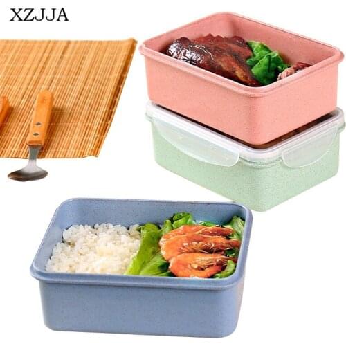 XZJJA 1PC Multi-Function Square Kitchen Storage Box Portable Grain Classified Sealed Box Refrigerator Food Crisper Box Lunch Box