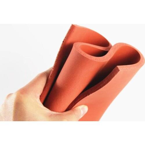 1mm/2mm/3mm/4mm/5mm/6mm High Quality RED silicone pad Super soft sponge foam board For heat Resist Cushion Size 500x500mm