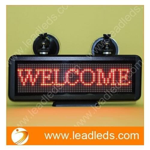 12V Car Programmable Led Moving Display board Support Clock Function