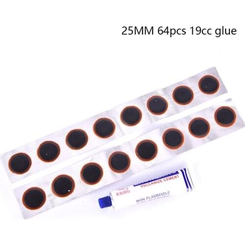 25/30/40/52mm Bike Tire Patches Tool Flat Tire Repair Rubber Patch Glue Lever Set Tire Fix Kit Tire Tyre Inner Tube Puncture