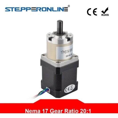 27:1 Planetary Gearbox High Torque Nema 17 Stepper 1.68A DIY CNC Router Robot 3D Printer