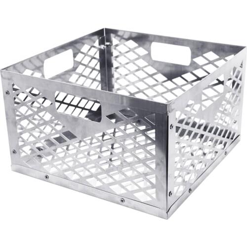 30 X 30X 20 Cm Charcoal Basket Stainless Steel Wire Charcoal Firebox Basket Box For Offset Smoker