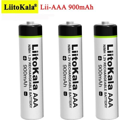 2-20 PCS LiitoKala 1.2V AAA NiMH Rechargeable Battery 900mAh Suitable for toys, mice, electronic scales, etc