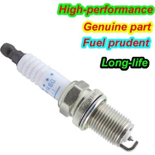 1 2 4 6pcs double platinum Spark Plug PFR6G-11 PFR6G11 high quality car ignition plug for G20 I30 Q45 22401-1P116 224011P116