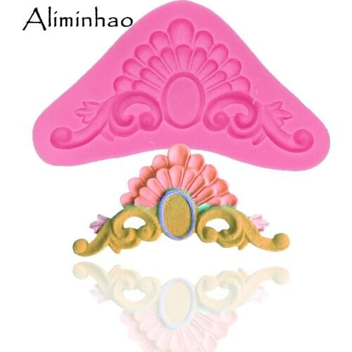 B0323 European embossed cake border DIY dessert chocolate Sugar Craft Silicone mould fondant cake decorating tools kitche