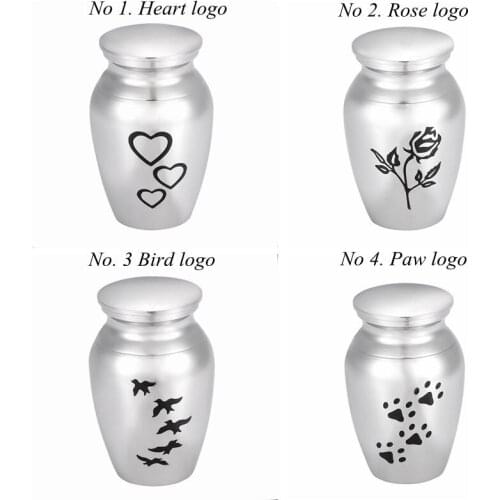 Free Engraving - Cremation Mini Urns Ashes Lockets 316L Stainless Steel Funeral Urn Casket Human/ Pet Ash Container Keepsakes