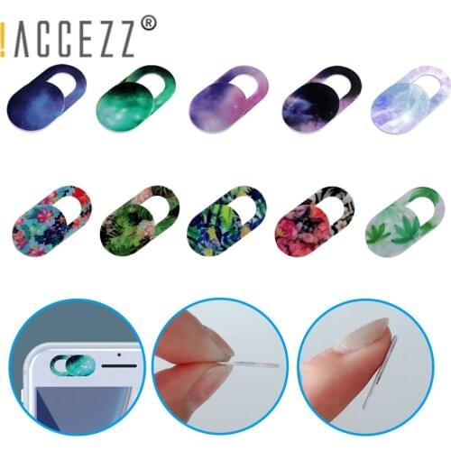 !ACCEZZ 2021 WebCam Cover For Laptops Universal Phone Antispy Web Lens Cover For iPad Macbook PC Tablet Lenses Privacy Sticker