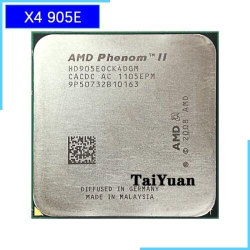 AMD Phenom II X4 905E 905 E 2.5 GHz Quad-Core CPU Processor HD905EOCK4DGM/HD905EOCK4DGI Socket AM3