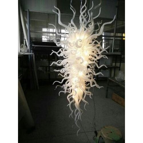 Pure White Clear LED Pendant Lamp Chandelier Glass AC 110-220 Volt LED Excellent White Colored hanging lamp for sale