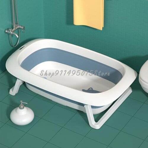 Baby Bathtub Bathtub Baby Foldable Child Bathing Bucket Sitting Lying Child Bathtub Large Newborn Supplies