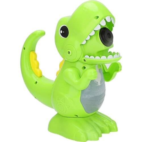 Kid Toys Manual Dinosaur Bubble Machine Charging Type Can Be Fully Automatic Blowing Childrens Toys Bubble Machine Automatic