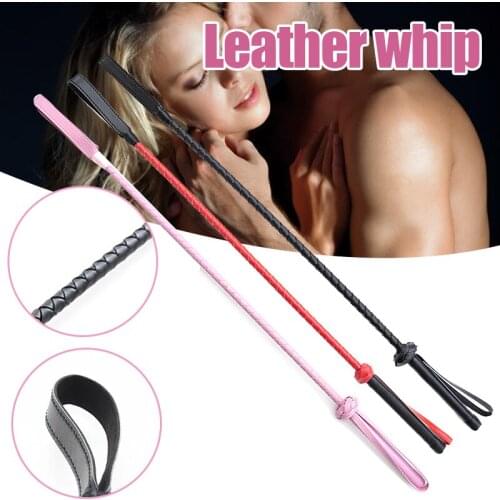 Flirt Toys PU Leather Sex Whip Riding Crop Aid Spanking Bondage Paddle Sex Product for Couple Adult BDSM Games M2