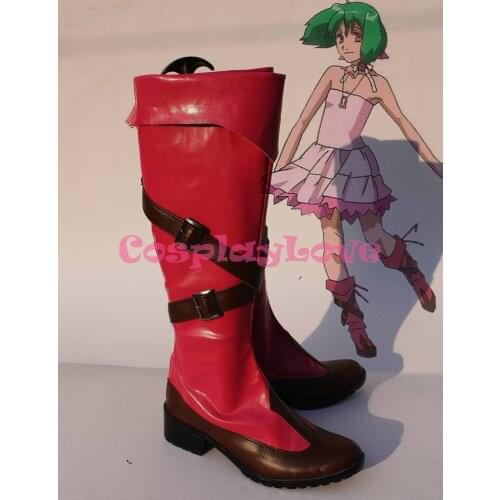 Custom-made Macross Frontier Ranka Lee/Ranka Cosplay Shoes Boots Hand Made For Halloween Christmas Festival CosplayLove
