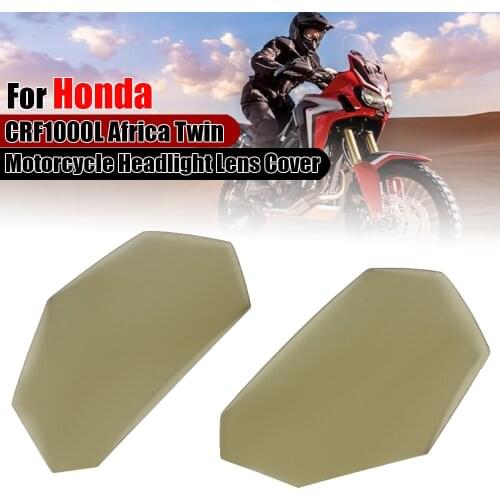 Headlight Lens Cover For Honda CRF1000L CRF 1000 L Africa Twin Motorcycle Acrylic Headlamp Screen Protector Guard 2016 2017-2019