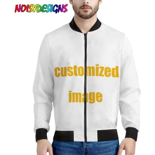 NOISYDESIGNS New Arrival Spring Male Jacket 2021 Clothing Customized Printed Streetwear Harajuku Mens Jackets Coat Hoodies