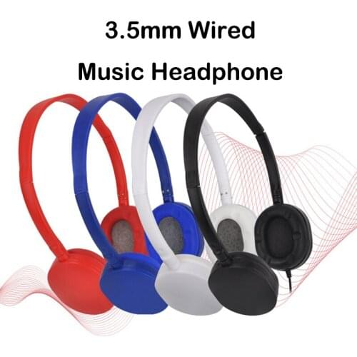 New 3.5mm Wired Earphone Folded Headphone PC Gamer HIFI Music Headphone For Computer phone Sony Xiaomi Huawei PS 4 Children Gift