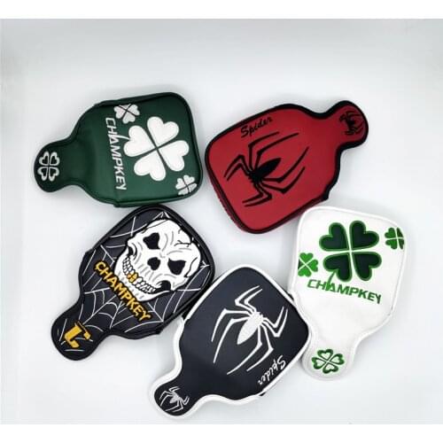 New Mallet Golf Putter Headcover With Magnetic Closure 14x12cm PU Leather Side Shaft Putter Cover 5 Styles Unisex