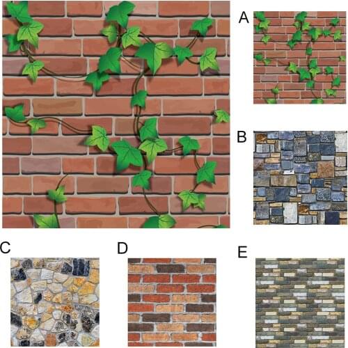 Wallpapers 3d Retro Simulated Brick Wall Decor Home Improvement Living Room Bedroom Restaurant Wall Coving Wall Stickers#p35